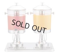 10402-2 ジュースディスペンサー 6Lx2 KINGO 3-0640-0201 【送料無料】【激安】【破格値】【セール】