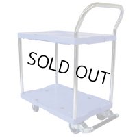 DSK104B 二段式　微音台車　フットブレーキ付 DSK104Bカタソデ  ナンシン 【送料無料】【激安】【セール】