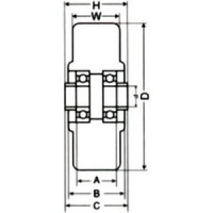 画像1: MBC-75 車輪、モノマーキャスティングナイロン車   ナンシン(nansin) 【送料無料】【激安】【セール】