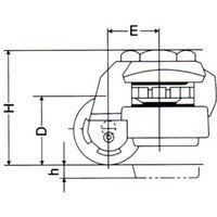 GD-100S フットマスター　アジャスタブルキャスター   ナンシン(nansin) 【送料無料】【激安】【セール】