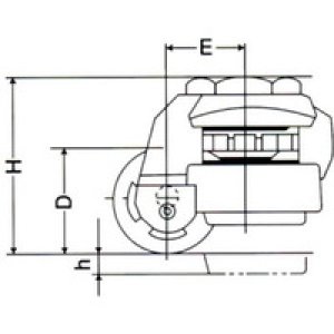 画像1: GD-100S フットマスター　アジャスタブルキャスター   ナンシン(nansin) 【送料無料】【激安】【セール】