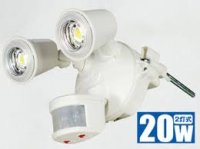 SLS-CE20W-2P LED防犯ライト・センサーライト 日動工業