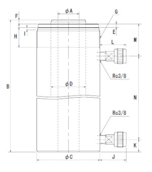 画像1: DC4-100-NC RIKEN 油圧シリンダ  理研機器(リケン)    【送料無料】【激安】【セール】