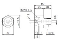 FMSH-3/8-M22 RIKEN 200MPAシリーズ  理研機器(リケン)    【送料無料】【激安】【セール】