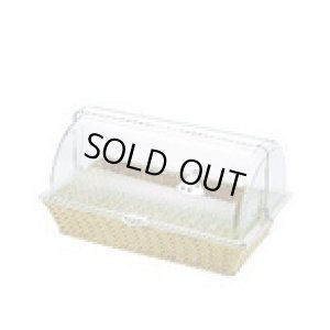 画像1: DBBS0101 ベーカリーバスケット ポリカハーフトップカバー角付 11-0211-0101 ホワイトサム