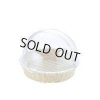 DBBS0201 ベーカリーバスケット ポリカハーフトップカバー丸付 11-0211-0201 ホワイトサム