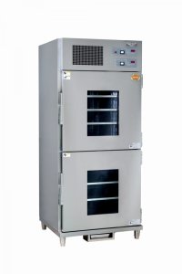 NBEC-420GR セパレート型冷蔵・遠赤外線温蔵庫(両面扉)　温蔵:250L 冷蔵:205L アンナカ ニッセイ