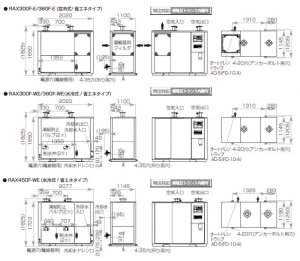 画像3: RAX380F-E 冷凍式圧縮空気除湿装置 空気圧縮機直結型冷凍式エアードライヤー RAX300F-E orion オリオン機械   【送料無料】【激安】【セール】