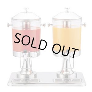 画像: 10402-2 ジュースディスペンサー 6Lx2 KINGO 3-0640-0201 【送料無料】【激安】【破格値】【セール】