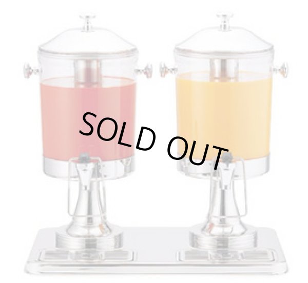 画像1: 10402-2 ジュースディスペンサー 6Lx2 KINGO 3-0640-0201 【送料無料】【激安】【破格値】【セール】