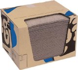 画像: MAT540A 油専用ピグブラウンマット　ヘビーウェイト　ミシン目入り　（１００枚／箱）　 エー・エム・プロダクツ  ニューピグコーポレーション(pig) エー・エム・プロダクツ 【送料無料】【激安】【セール】