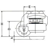 画像: GD-100S フットマスター　アジャスタブルキャスター   ナンシン(nansin) 【送料無料】【激安】【セール】