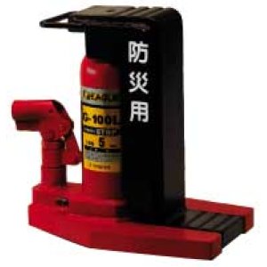 画像: G-100L 安全弁付き レバー回転爪つきジャッキ（爪ロング） 今野製作所(EAGLE)    【送料無料】【激安】【セール】