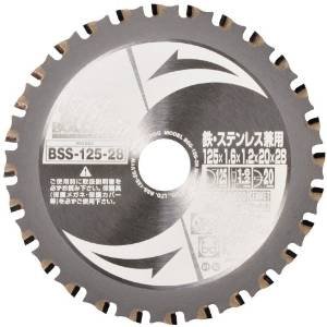 画像: BSS-125-28 チップソー 鉄・ステンレス兼用 BSS-125-28 モトユキ