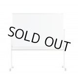 画像: 217248 MH46TDN ホーロー 両面脚付ホワイトボード無地  マイゾックス