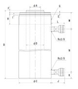 画像: DC20-150-NC RIKEN 油圧シリンダ  理研機器(リケン)    【送料無料】【激安】【セール】