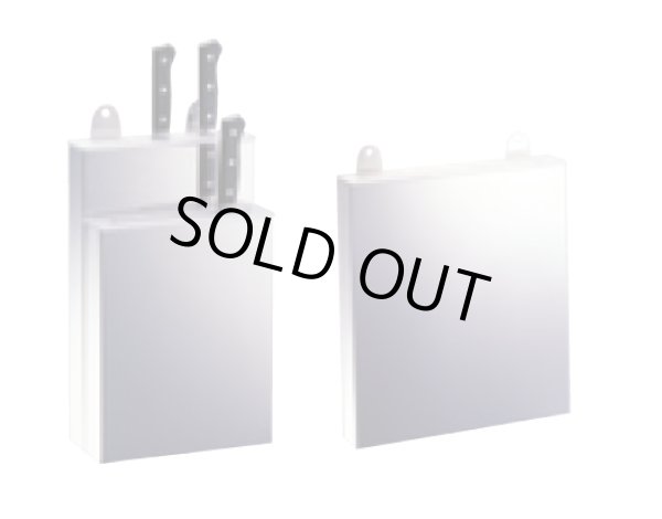 画像1: 11-0157-0102 IKD　抗菌包丁差し　ＰＰ板付　釘打式　大２段 テクノ 11-0157-0102 【送料無料】【激安】【セール】