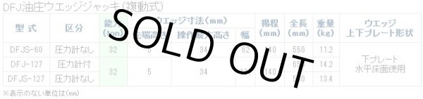 画像2: DFJS-127 油圧ウエッジ・ジャッキ（複動型）操作ハンドル360度回転式（収納ケース付） DAIKI 株式会社ダイキ   【送料無料】【激安】【セール】