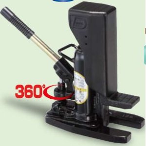 画像: DHT-5EN DH型レバー回転式ブラックジャッキ　低床型　爪部能力 5トン DAIKI 株式会社ダイキ   【送料無料】【激安】【セール】