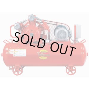 画像: W-B-75P MT 二段式タンクマウント形コンプレッサ 富士コンプレッサー