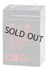 画像: GP645 バッテリー 標準タイプ GPシリーズ NP4.5-6相当 6V/4.5Ah CSB