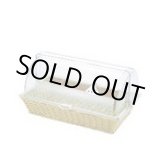 画像: DBBS0101 ベーカリーバスケット ポリカハーフトップカバー角付 11-0211-0101 ホワイトサム