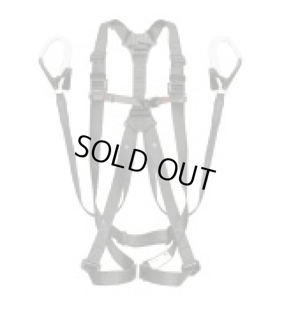 画像1: A1GSSFR-WL1BK （メーカー欠品中要納期確認)ハーネスGS 平ロープ ダブルL1セット 黒 S  TJMデザイン(タジマ) 4975364262431