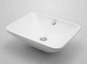 画像1: #DU-0334520000 角型洗面器 KAKUDAI(カクダイ) 4972353002108 【送料無料】【激安】【セール】