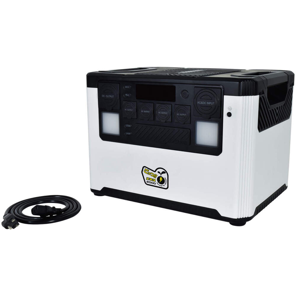 画像1: LPE-E3800L ポータブル電源 ごっつエネル2000  日動工業 4937305064788