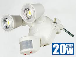 画像1: SLS-CE20W-2P LED防犯ライト・センサーライト 日動工業