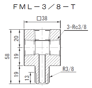 画像1: FML-3/8-1/2 RIKEN アクセサリー  理研機器(リケン)    【送料無料】【激安】【セール】
