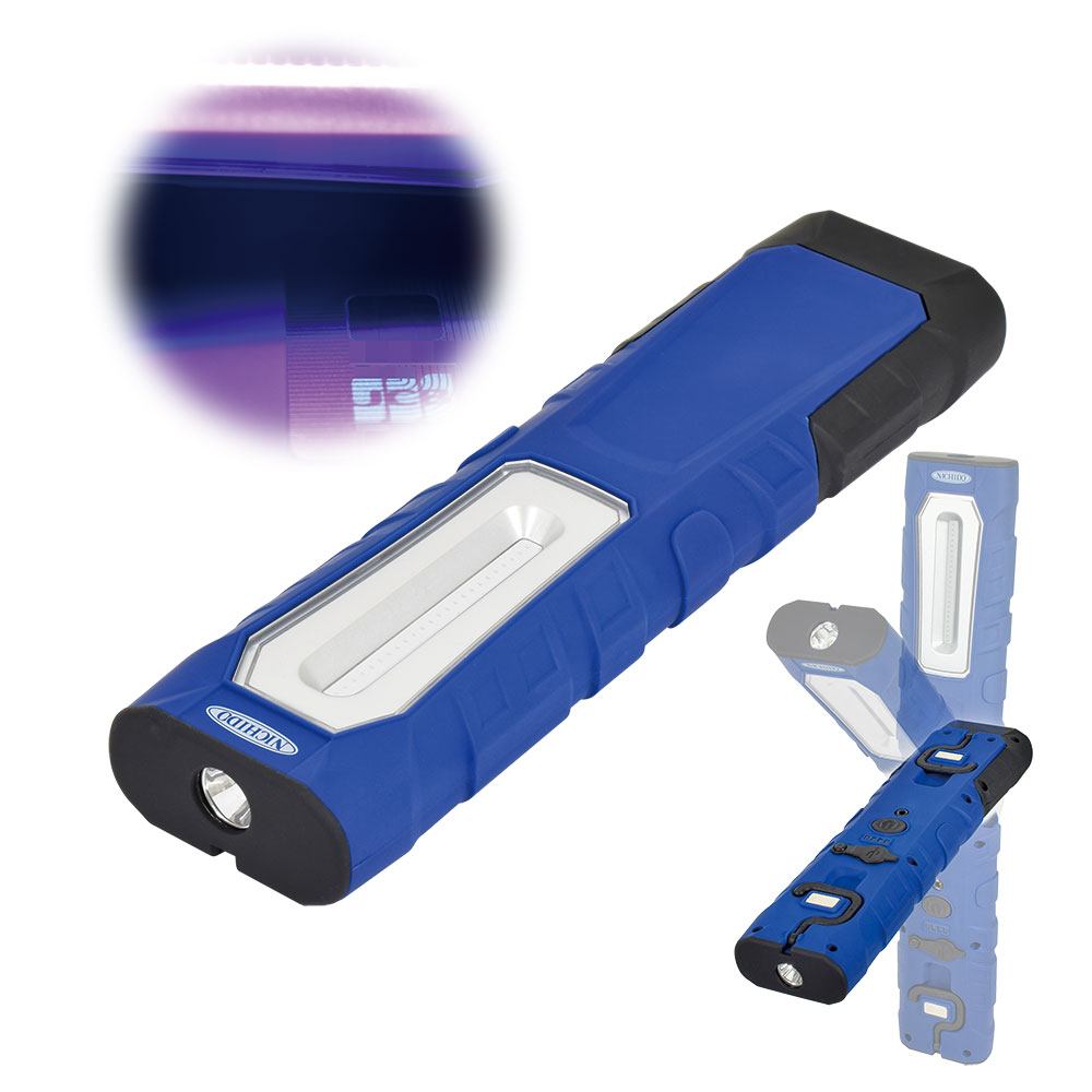 画像1: LEH-1P5W-UV 充電式LEDハンディーブラックライト  日動工業