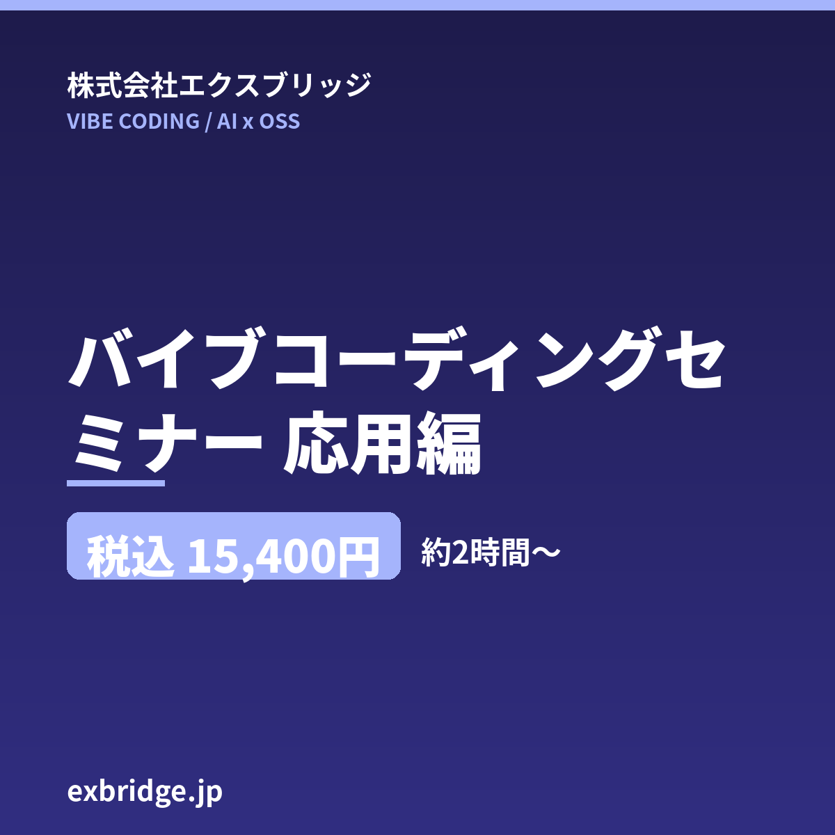 バイブコーディングセミナー 応用編